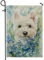 Bandera de jardín floral de primavera, flores de lirio azul, decoración del hogar, patio, tela de doble cara, decoración al aire libre para césped, verano de temporada de 12 x 18 pulgadas