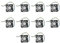 Lioggyet 10 pièces 70 x 70 x 15 mm 12 V 4 PWM Ventilateur de refroidissement pour ordinateur PC CPU Ventilateur noir