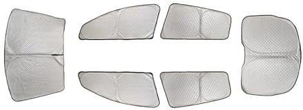 Car Window Shades For Tesla For Model Y 2024 Sunshade Windshield Cover Side Window Blind Shading Camping Privacy Thickened Shade Metal Frame SunShade(6PCS Side)