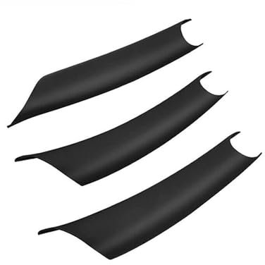 Interior Door Handles LHD RHD 3 Pcs Fiber Internal Door Handle Cover For X5 X6 E70 E71 2006 2007 2008 2009 2010 2011 2012 2013 Protective Cover(Black LHD)