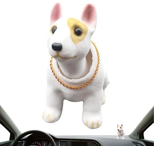 Hundekunst Dekoration Tischdekoration, Wippender Kopf Auto Armaturenbrett Dekoration, Cartoon Sammlermodell Harz Dekoration Niedlich Für Schlafzimmer Theke Wohnzimmer Schreibtisch Büro Fahrzeug