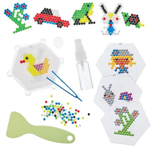 Baker Ross FN555 Water Fuse Beads Value Pack - 1 Kit, Multicoloured Sticky Water Beads for Kids Crafts