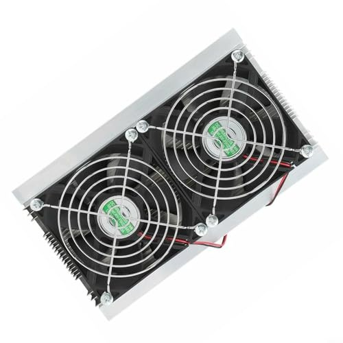 Thermoelectric Peltier Cooling System Kit 12 V 144 W with Double Fan for DIY Fridge up to 10 L Aluminium Quiet