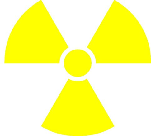 NetSpares 1 x Aufkleber Atom Nuklear Kraftwerk Biohazard Sticker Fun Gag Kleber Tuning Bus