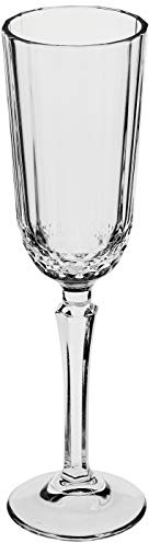 Pasabahce Diony Set Sektgläser Flute 12.5 cl, Glas, Transparent, 6 Stück