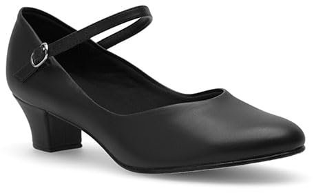 Só Dança CH50 Charakterschuhe mit gratis Ansteck Button - schwarz - schwarz - GB 6.5, EU 39.5, EU 40