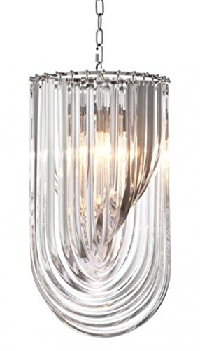 Casa Padrino Art Deco Murano Haengeleuchte 35cm x H65 cm- Möbel Lüster Leuchter Hängeleuchte Hängelampe