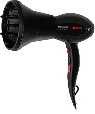 Orbegozo SE 2205 - Secador de pelo profesional, motor AC, 2 velocidades, 3 niveles de temperatura, botón aire frío y protección contra sobrecalentamiento, 2200W