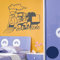Wandtattoo Lokomotive 60cm x 47cm dunkelblau - Dekoration - Bad - Wohnzimmer - Aufkleber - Wandsticker