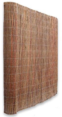 bambus-discount.com Sichtschutz Weidenmatte Model Chiemsee 90 x 500cm naturbelassen - Sichtschutzmatte Rollzaun aus Weidenruten 0,9m x 5m