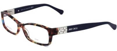 Jimmy Choo Jc41 9DT/14 SPOTHVN BLUE Eyewear Women's Acetate, Standard, 53