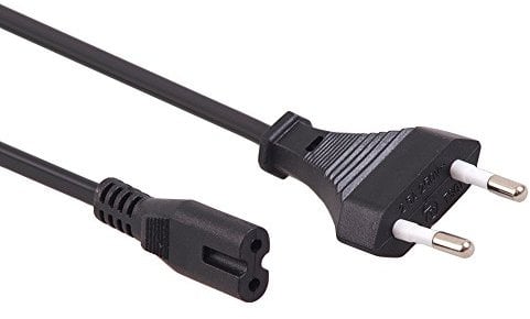 Maclean MCTV-810 Euro-Netzkabel zu Kleingeräte‑Buchse C7 Strom Anschlusskabel Schwarz (3m)