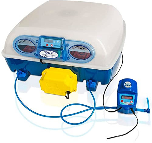 Borotto REAL 49 Expert - Incubatrice Automatica Professionale Brevettata, con Umidificatore Automatico Sirio - per 49 Uova o 196 Uova Piccole