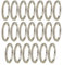 UOOOM 20Stk. Metall Schlüsselring Split Ringe Ø 25mm (Silber)
