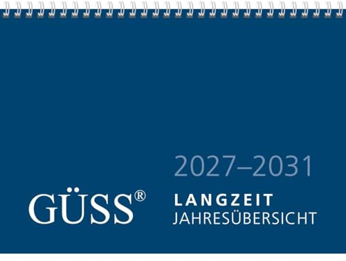 Langzeitjahresübersicht A4 für 5 Jahre ab 2026