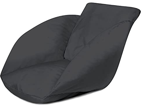 Ferocity Hängesessel Kissen, Polster Bodenkissen für Schwenksessel, Auflage für Baumwoll Hängeschaukel, Hängekorb, Hängestuhl, Rückenkissen in der Farbe Graphit [114]