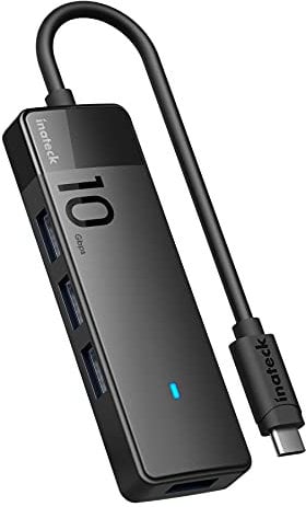 Inateck USB 3.2 Gen 2 Geschwindigkeit, USB-C zu USB Hub mit 4 USB-A-Anschlüssen, HB2025
