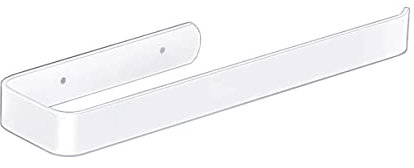 Porta Asciugamani Bagno da Parete, Appendi Asciugamani Bagno Senza Foratura, Porta Salviette Bagno, Portasciugamani Da Parete, Alluminio (Bianco)