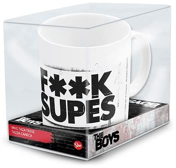 Stor Marvel - Mug Tasse à café Offset The Boys - Céramique - Motif F**k Supes - Blanc