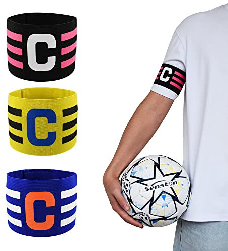 Senston 3Pcs Football Captains Armbands for Football Games
