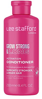 Lee Stafford Hair Growth Conditioner | Grow Strong & Long Collection - Best Thickening Regrowth Treatment for Thinning, for Men & Women, Helps Oil, Frizzy, Dry Scalp, 250 ml