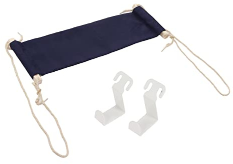 Fußstützenschaukel, Belüftete Fußhängematte, Tragbar für das Heimbüro (Blau)