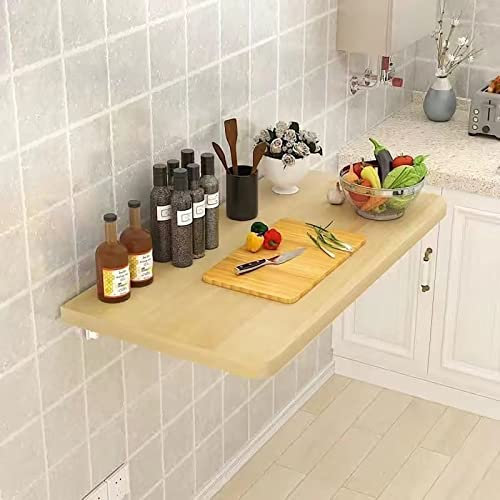 wandklapptisch klapptisch Wand wandtisch klappbar, An der Wand montierter Klapptisch, Klapptisch, Wandschreibtisch aus Holz für kleine Räume, klappbare Werkbank, zusammenklappbarer Schwimmen