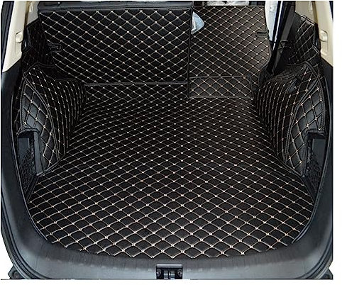 Gummimatte Kofferraumwanne Kofferraummatten Für Vw Für Sharan 7 Sitze Für 2016 2015 2014 2013 2012 Langlebige Cargo-Liner-Kofferraumteppiche Kofferraummatten (Farbe : Schwarz Rot)