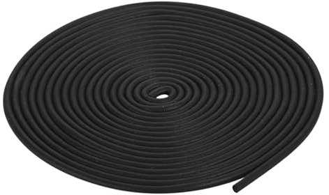 QUARKZMAN Nastro Guarnizione Gomma Spugna, Diametro 3mm (1/8) Lunghezza 7 Metri (22.96Ft) Gomma Epdm Rotonda per Guarnizioni Fai Te, Magazzino, Pad, Tubi Schiuma, Artigianato