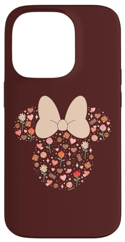 Disney Minnie Mouse-Symbol, gefüllt mit Pralinen, Blumen, Herzen, Liebe Hülle für iPhone 14 Pro