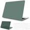 NPUOLS Hülle für MacBook Air 13 Zoll Hülle 2021 2020 2019 2018 Modell A2337(M1) A2179 A1932,Dünne Sbeständige Schutzhülle und Ultradünner TPU EU Tastaturabdeckung (A2337/A2179), Dunkelgrün
