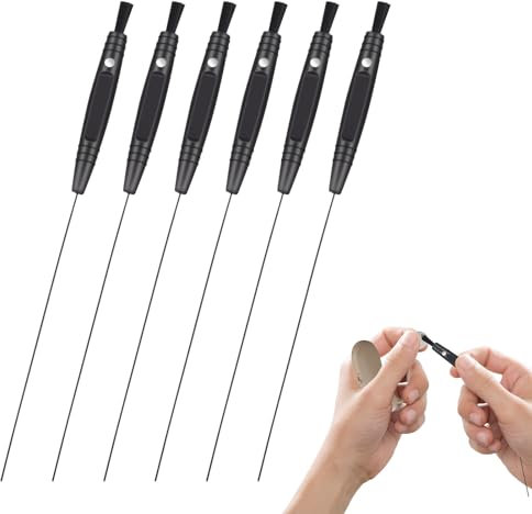 Hearing Aid Cleaning Kits 6 Pcs Multifunctional Hearing Aid Cleaning Wire Hearing Aid Cleaning Brush Hearing Aid Accessories Hearing Aid Cleaner for Hearing Aid Tubes