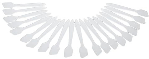 Mini Spatole Cosmetiche Trasparenti 20 Pezzi, Spatole per Crema Viso in Plastica Premium per Applicare Creme per il Viso, Creme per gli Occhi, Lozioni per il Corpo con Design