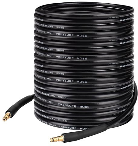 15m Replacement High Pressure Washer Hose for K Series - Fits K2, K3, K4, K5, K6, K7 Pressure Washers - Pressure Washer Accessories
