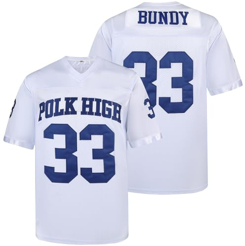 Aimhuo 33 AL Bundy Herren Hip Hop Trikot 90er Jahre Weiß