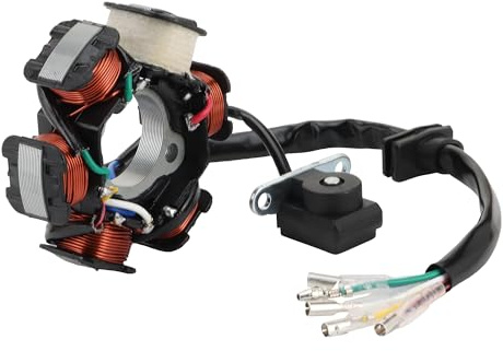 STATOOK Stator Magnetzündung Lichtmaschine 6 Spulen 5 Drähte kompatibel mit 50cc 90cc 110cc 125cc Pitbike Quad DirtBike ATV Buggy Go-Kart