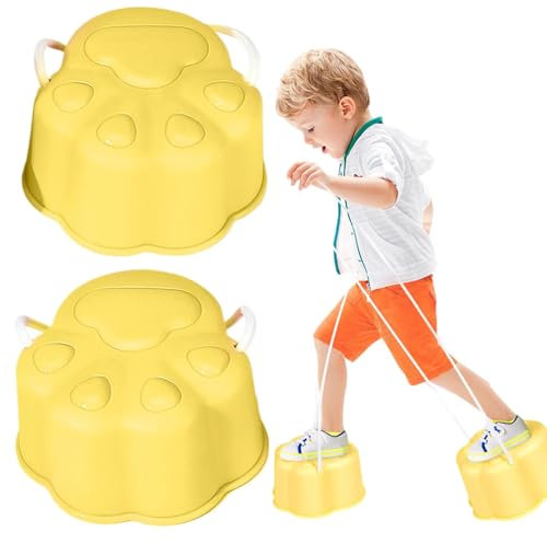 Balancing Eimer Stelzen, Eimer -Stelzen zum Gehen | 2x Walking Bucket Stelzen Balancing Training Toy,Sensory Trainer für Indoor -Outdoor -Aktivitäten Mädchen spielen Spielzeug für den Hinterhof, Park