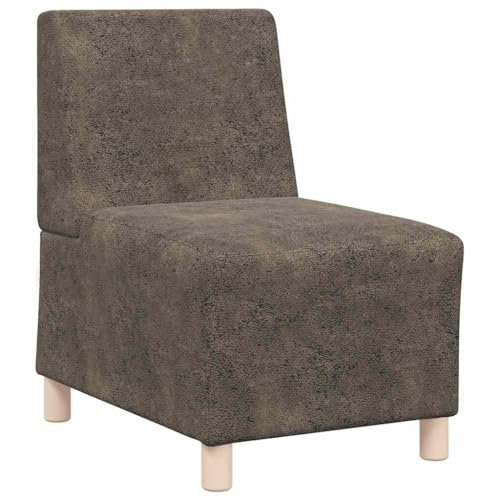 ULUYYUC Balkon Couch Big Sofa Lesesessel Garden Sofas - Sessel Dunkelgrau 55 cm Wildleder-Optik für Jugendzimmer Esszimmer Wohnzimmer Küche