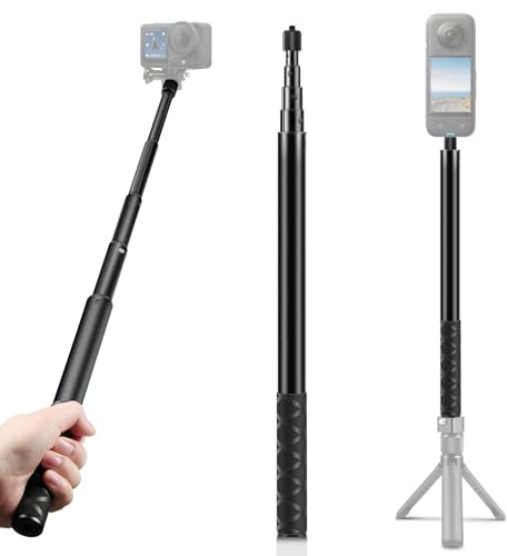 PULUZ Invisible Selfie Stick 150cm, Insta 360 Invisible Selfie Stick for DJI Osmo 360 for Insta360 One RS / X2 X3 X4 X5
