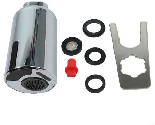 HEIBTENY Automatischer Infrarot-Sensor-Wasserhahn-Adapter mit Freisprechbetrieb, wiederaufladbar über USB für Küche, Bad, Büro, Hotels und Schulen