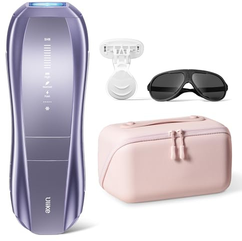 Ulike Laser Hair Removal Air 10 Deluxe Version IPL for for Women and Men with Ice-Cooling Technology, Nealy Painless and Permanent Hair Reduction, at Home Hair Removal in 10mins with Skin Sensor