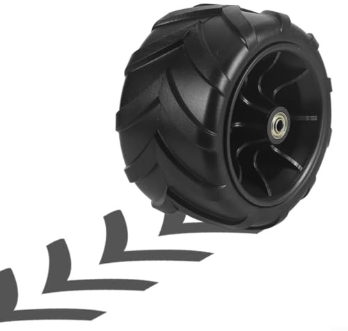 Vibsky Ersatzrad für Faltbare Bollerwagen, 7 PU-Geländeräder mit Doppellagern, passend für die meisten Bollerwagen(40 * 40mm)