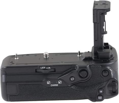 Hersmay BG-R20 Battery Grip for Canon EOS R5 Mark II /R6 Mark II /R6 Mark III /R5/ R5C / R6 Cameras - Sync All Functions - Holds 2 LP-E6P Batteries