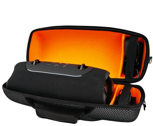 Hzycwgone Tasche Kompatibel mit JBL Xtreme 5 Tragbare Bluetooth-Lautsprecher, Harte Schutzhülle Reisetasche Hülle für JBL Xtreme5, Ladegerät & Zubehör, für Zuhause, Outdoor & Reisen Aufbewahrung