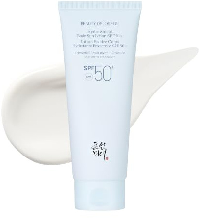 Beauty of Joseon Hydra Shield Body Sun Lotion SPF 50+ Fermented Brown Rice™ + Ceramide | Korean Skincare Koreanische Kosmetik Hydratisierende Sonnencreme Leicht und nicht klebend, 150mL