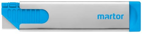 MARTOR Coltello di sicurezza in acciaio inox con rientro lama, SECUNORM HANDY, cutter professionale, piccolo, acciaio, per destrorsi e mancini, certificato GS