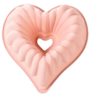 GMMH Silikonbackform Herz XXL Kuchen Backform zum Backen, Kuchenform Brotbackform Obstbodenform Bundtcake Bundtkuchen Gugelhupf Napfkuchen Kugelhupf