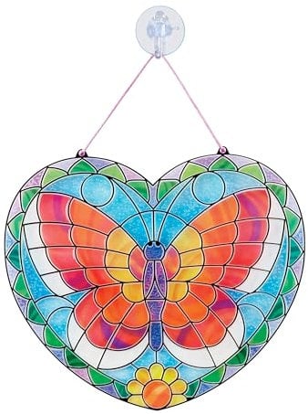 Melissa & Doug Stained Glass Made Easy Activity Kit: Butterfly - 140+ Stickers