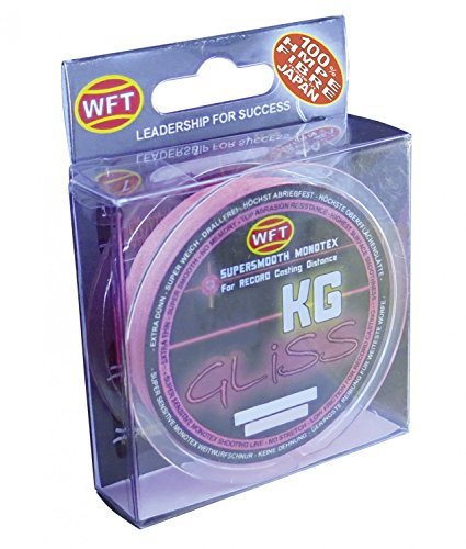 WFT Gliss KG Monotex Line 300m, geflochtene Schnur, Meeresschnur, Angelschnur, Geflechtschnur, Farbe:Pink, Durchmesser/Tragkraft:0.12mm /6kg Tragkraft