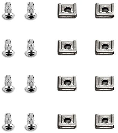 Schnellverschlüsse, Verschlüsse, Motorradverkleidung, Schrauben, Innensechskant/Innenvielzahn, Linsenkopf + Steckplatte, 8er Set, 17 mm, RACEFOXX